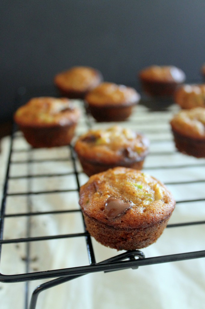 Zucchini Chocolate Chip Mini Muffins (Gluten-Free, Refined Sugar-Free) | Bakerita