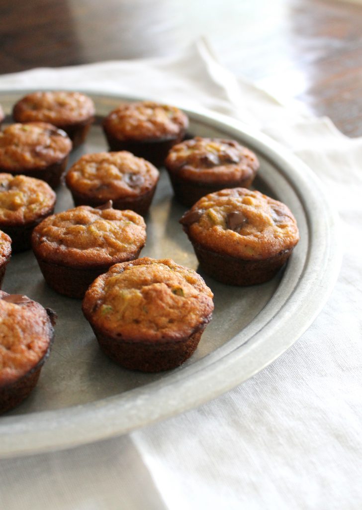 Zucchini Chocolate Chip Mini Muffins (Gluten-Free, Refined Sugar-Free) | Bakerita