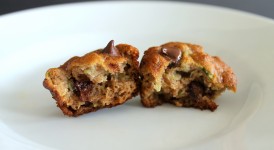 Zucchini Chocolate Chip Mini Muffins (Gluten-Free, Refined Sugar-Free) | Bakerita