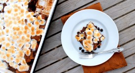 S'mores Bread Pudding | Bakerita.com