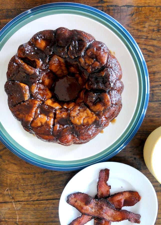This is a recipe for a super easy Monkey Bread that uses only 4 ingredients! You'll love the simplicity of this sweet, simple breakfast treat.