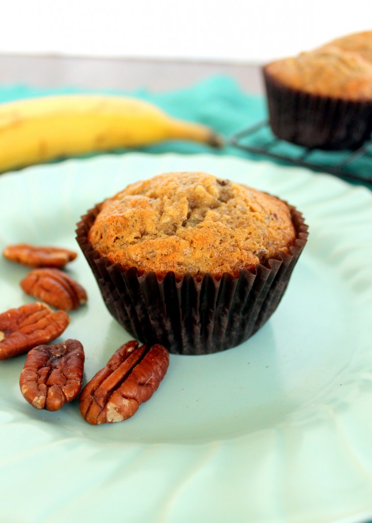 These Hummingbird Muffins are delicately textured and full of toasted pecans, pineapple, & mashed banana, making these muffins perfect for breakfast!