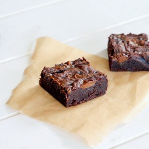 These Salted Dulce De Leche Brownies are cocoa-based brownies swirled with sweet dulce de leche and sprinkled with sea salt for the perfect dessert! You'll love this quick, unique brownie recipe that's made in one bowl.