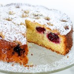 This Blackberry Cornmeal Cake subtly sweetened with honey and has an amazing soft, delicate, and moist crumb! It's perfect for breakfast or an afternoon snack.