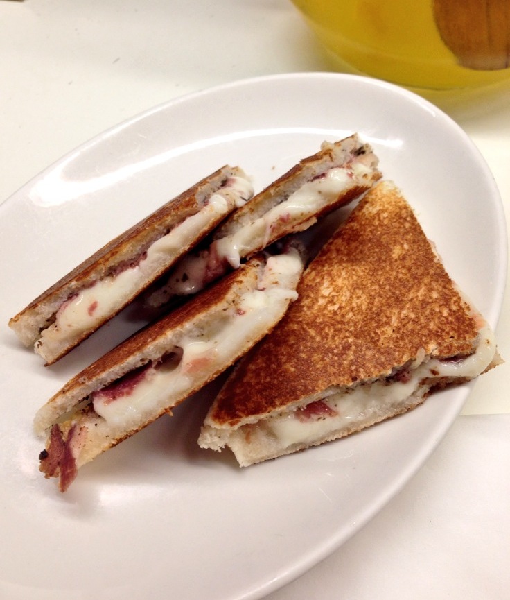 Bikini Sandwich with Cheese, Black Truffles & Iberian Ham from Tapas 24, Barcelona | Bakerita.com