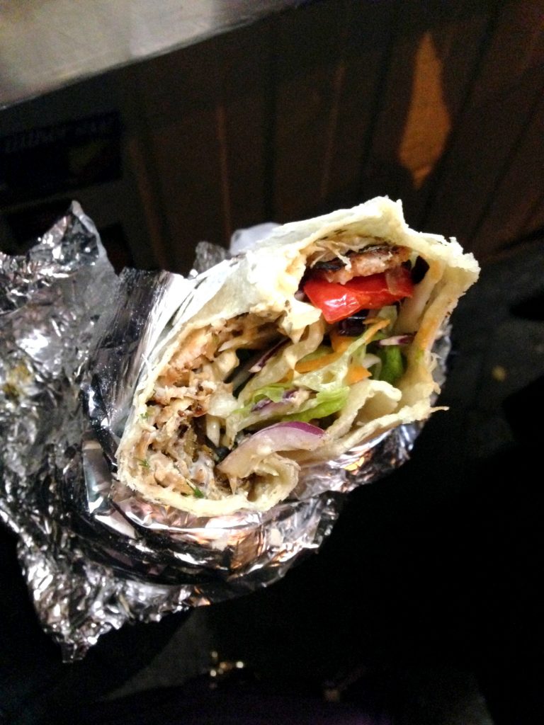 Doner Wrap at Mustafas Gemuse Kebab in Berlin, Germany | Bakerita.com