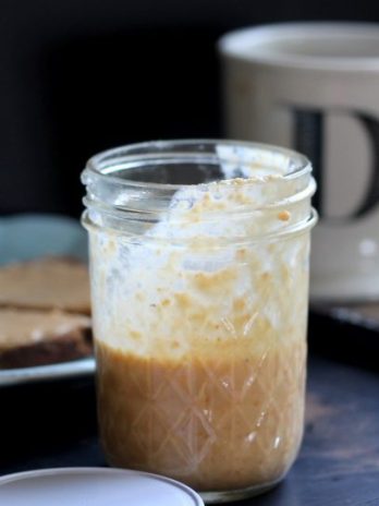 This Toasted Coconut Butter is a one-ingredient treat that only takes minutes to make! It's a smooth and creamy spread that's full of flavor and naturally paleo, vegan and gluten-free. Perfect gift for coconut lovers! #coconut #diy #recipes #coconutbutter #paleo #vegan #glutenfree