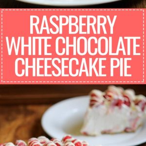 This no-bake Raspberry White Chocolate Cheesecake Pie comes together in 15 minutes and only has six ingredients but is impressive enough to serve to company!