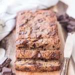 This Chocolate Chunk Zucchini Bread is soft and moist with a tender crumb, and it's not too sweet. This quick bread is Paleo friendly, gluten-free, grain-free, and refined sugar-free.