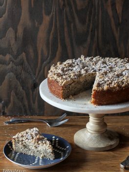 This Banana Crumb Cake is a stepped up version of the best banana bread you've ever had! It's full of banana flavor, and the pecan crumb topping puts it over the top. It's also dairy free.