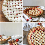 This Berry Rhubarb Pie features fresh strawberries and raspberries, which pair perfectly with the tart rhubarb to create a sweet and tart pie that'll have everyone asking for seconds!