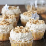 If you like Cheerios, you'll love these Honey Nut Cheerio Cupcakes! A soft honey cupcake made with cereal infused milk is topped with a Honey Nut Cheerio buttercream to create a treat you'll love.