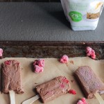 These Chocolate Raspberry Popsicles are a refreshing frozen chocolate treat to enjoy on a hot day. These pops, filled with raspberries, are also vegan!