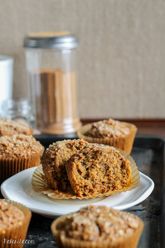 These Vegan Pumpkin Spice Latte Muffins are your favorite fall drink recreated in soft, sweet muffin form! These are the best comforting fall breakfast or snack.