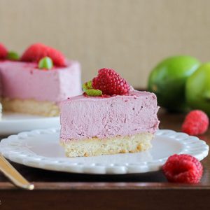 This Vegan Raspberry Lime Cheesecake with Coconut Crust is creamy and bursting with fresh, summery flavor. This vegan cheesecake is also Paleo, gluten-free, and refined sugar-free.