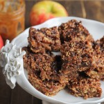 These Caramel Apple Crumb Bars are absolutely addicting, on their own or served with a little extra caramel sauce! They are gluten-free, refined sugar-free, and vegan.