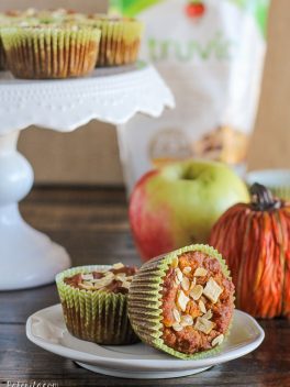 These Pumpkin Apple Muffins are a healthy breakfast treat that's full of fall flavor. This easy recipe is gluten free, refined sugar free, and vegan.