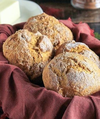 These Cinnamon Sugar Pumpkin Rolls are super easy to make - only one bowl and no yeast required! They're ready in 45 minutes and perfect as a quick breakfast or snack.