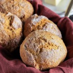 These Cinnamon Sugar Pumpkin Rolls are super easy to make - no yeast required! They're ready in 45 minutes and perfect served with butter for breakfast or as a snack.
