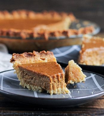 This Paleo Pumpkin Pie is super creamy and healthy enough to eat for breakfast. This recipe is a wonderful gluten-free, refined sugar-free, and dairy-free alternative to enjoy this holiday season