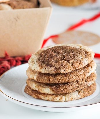 These soft and chewy Gingerbread Snickerdoodles are so easy and perfect for the holidays. These two-tone cookies are full of flavor, and made with only four ingredients!