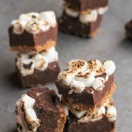 This S'mores Fudge only takes 15 minutes and six ingredients to prep - no baking required! This quick and easy fudge recipe is a no-mess way to enjoy s'mores.