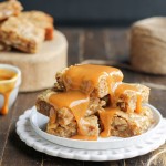 These Nutty Blondies are a soft and chewy brown sugar blondie filled with sliced almonds, pecans, and cashews. You'll love these chewy treats!