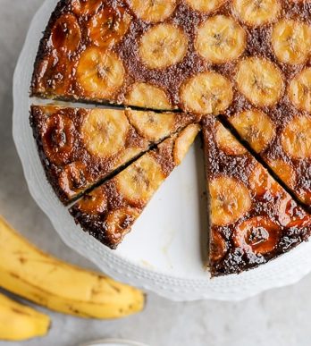 This Paleo Banana Upside Down Cake is an impressive and delicious cake that's gluten-free and refined sugar free. Sweetened almost entirely with bananas, this is a banana lover's dream!