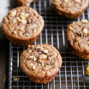 You would never guess that these Paleo Banana Nut Muffins have no added sugar - all the sweetness comes from the bananas! These gluten-free muffins make a great breakfast or snack.