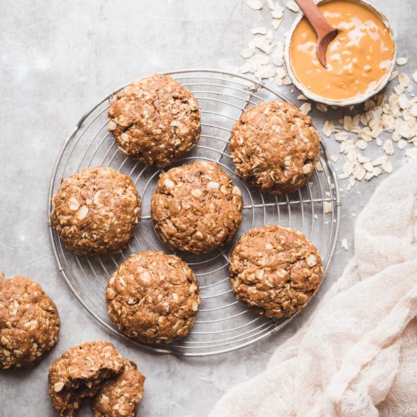 These Peanut Butter Oatmeal Cookies are incredibly soft and loaded with peanut butter flavor. They're vegan, refined sugar-free, and gluten-free. This simple recipe will become a quick favorite for any peanut butter fans.