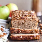 This Paleo Apple Cinnamon Bread is a healthy breakfast or snack that's made with applesauce! This gluten-free and grain-free spiced loaf is so easy and moist.