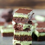 These Mint Chocolate Chip Brownies are ultra rich and fudgy with a mint chocolate chip topping! They are gluten-free, refined sugar-free + Paleo-friendly, and you'll never guess healthy ingredient they contain.