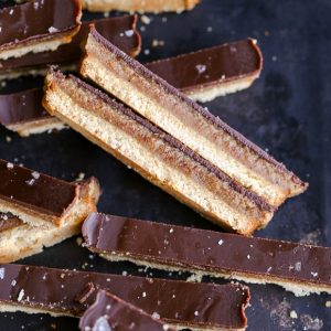 This recipe for healthy homemade Twix Bars is a game changer! When you take a bite, you won't believe that this candy bar copycat is gluten-free, refined sugar free, Paleo, and vegan.