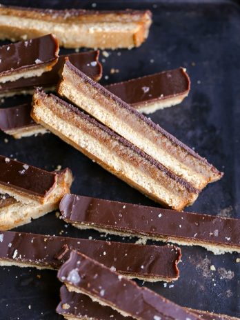 This recipe for healthy homemade Twix Bars is a game changer! When you take a bite, you won't believe that this candy bar copycat is gluten-free, refined sugar free, Paleo, and vegan.