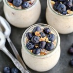 These Blueberry Muffin Overnight Oats come together in five minutes so breakfast will be ready right when you wake up! This easy overnight oat recipe tastes like blueberry muffins and can be served cool or warm.