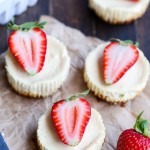 These Greek Yogurt Cheesecakes are smooth and creamy with a bit of tanginess and a crunchy granola crust. These gluten-free cheesecakes were delicious for breakfast topped with fresh berries, and they're only 177 calories each!
