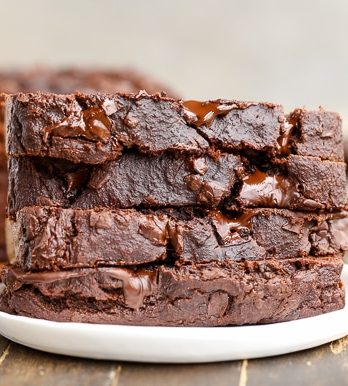 This Paleo Double Chocolate Banana Bread is perfectly moist and gooey with an incredibly deep chocolate flavor, and you'd never guess it's sweetened entirely by ripe bananas.