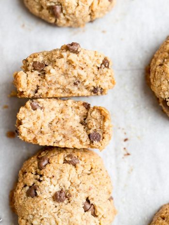 These Chocolate Chip Macaroons are a heavenly snack or dessert - they taste like a cross between a macaroon and a chocolate chip cookie! Plus, they're gluten-free, Paleo, and vegan.