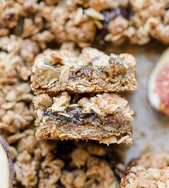 These Oatmeal Fig Bars are an incredible way to use your fresh figs! These gluten-free + vegan bars taste like Fig Neutons, but without the guilt or refined sugars. Enjoy them for breakfast or as a snack!