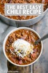 This recipe for The Best Chili is a major favorite around here! It's a hearty, warming chili made with ground beef, bacon, sausage, and just the right amount of kick.