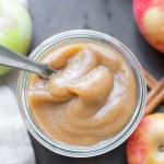 This Slow Cooker Apple Butter has no sugar added - just fresh apples, cinnamon, nutmeg, and a little lemon juice. This homemade healthy apple butter can be enjoyed on toast, stirred into oatmeal or yogurt, or eaten by the spoonful!