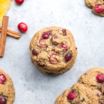 These Gluten-Free Cranberry Orange Cookies are soft, chewy and bursting with flavor! They're loaded with cinnamon, orange zest, fresh tart cranberries, and chewy dried cranberries. Perfect for the holidays!