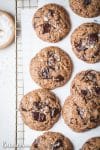 This recipe for Paleo Chocolate Chip Cookies is my go-to cookie recipe! My taste testers had no idea these cookies were gluten-free, grain-free, paleo, and refined sugar-free! This is one of my most popular recipes. These cookies can easily be made vegan.