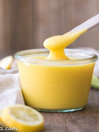 This Paleo Lemon Curd is easy to make, super silky, and perfectly tart. It's a refined sugar free honey-sweetened recipe made with just five ingredients. It's perfect to drizzle on pancakes or waffles, swirl into your yogurt, use it in baked goods, or just eat it with a spoon!