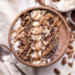 This Almond Chocolate Coconut Smoothie Bowl is refreshing and chocolatey - it's an absolutely delicious way to start the day! This easy recipe is gluten-free, vegan, and comes together in 5 minutes.