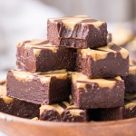 This Easy Chocolate Peanut Butter Fudge is made with just four wholesome ingredients! This refined sugar free and vegan fudge is incredibly smooth, creamy, and melts in your mouth.