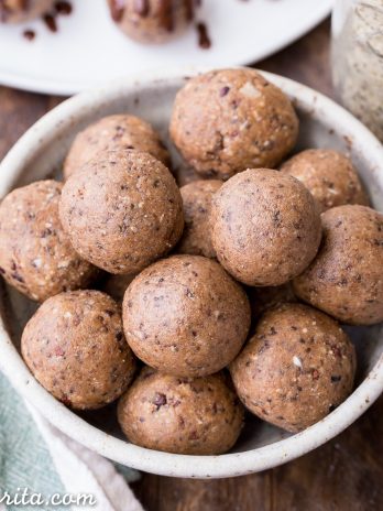 These Nutty Coconut Fat Bombs are an easy-to-make snack that is filling, full of healthy fats, and absolutely delicious! It's a no-bake recipe that's gluten-free, paleo, keto, low carb, Whole30-friendly, and vegan. 