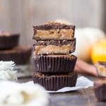 These Chocolate Pumpkin Spice Cups are a gooey, pumpkin spiced twist on the more traditional chocolate cups you know and love. You're going to go nuts for the spiced, caramel-like filling in these gluten free, paleo, and vegan pumpkin spice cups.