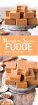 This Pumpkin Spice Fudge is an easy-to-make, no-cooking-necessary treat that melts in your mouth and tastes like fall! With just five ingredients, this homemade fudge couldn't be easier to make.
