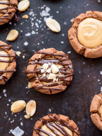 These Chocolate Peanut Butter Tartlets are sure to satisfy your sweet tooth! The chocolate shortbread crust is irresistibly crunchy, with a luscious peanut butter filling. You’d never guess these mini tarts are gluten free, grain free, refined sugar free, and vegan.